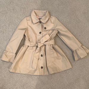 Tahari kids ruffled trench coat, 3T